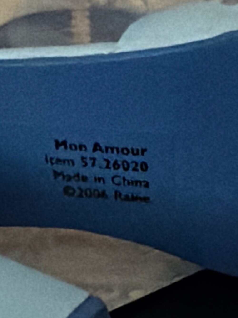 2006 Dept 56 Just The Right Shoe Raine "Mon Amour" Mini Shoe Figurine #26020 NEW - Picture 10 of 12